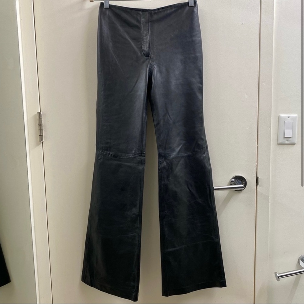 H&M Studio S/S 24 Flared Leather Pants